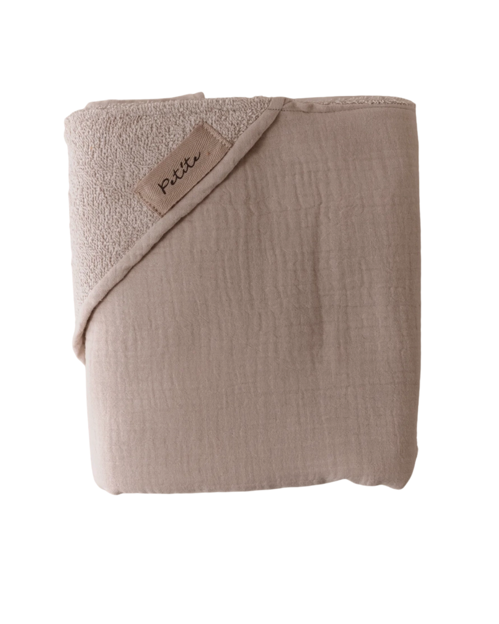 Asciugamano con cappuccio per bambini / beige chiaro