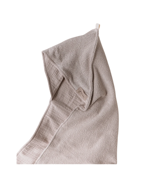 Asciugamano con cappuccio per bambini / beige chiaro