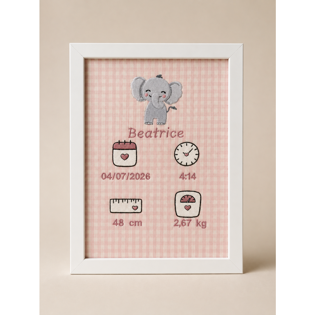 QUADRO NASCITA PERSONALIZZATO