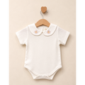 BODY MANICHE CORTE COLLETTO FIORELLINI