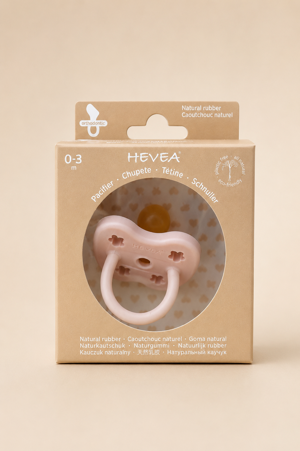 CIUCCIO HEVEA ORTODONTICO ROSA