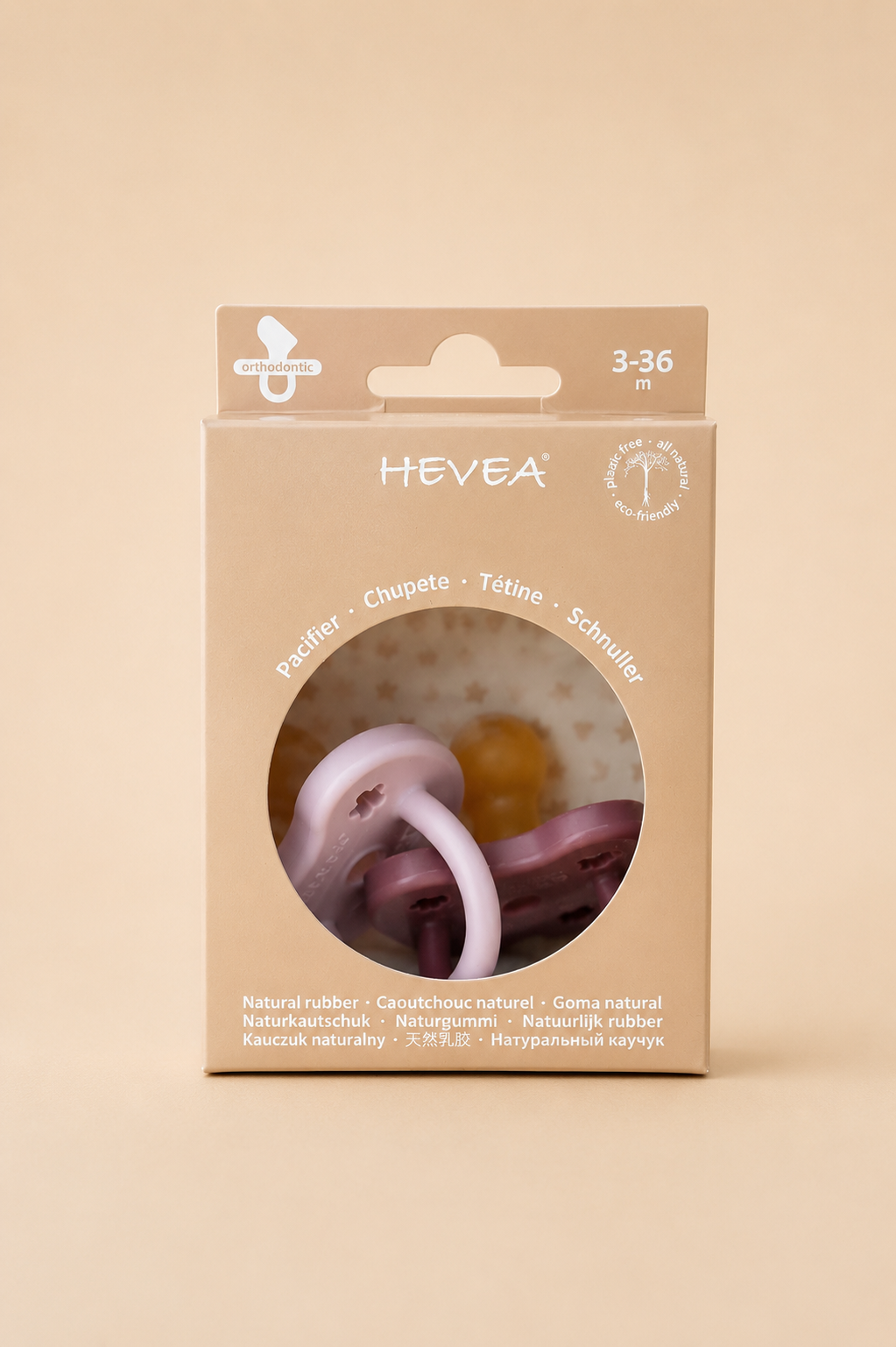 CIUCCIO ORTODONTICO ROSA E VIOLA 3-36 M
