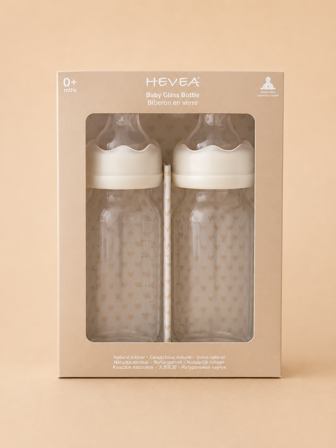 BIBERON IN VETRO 120 ML X2