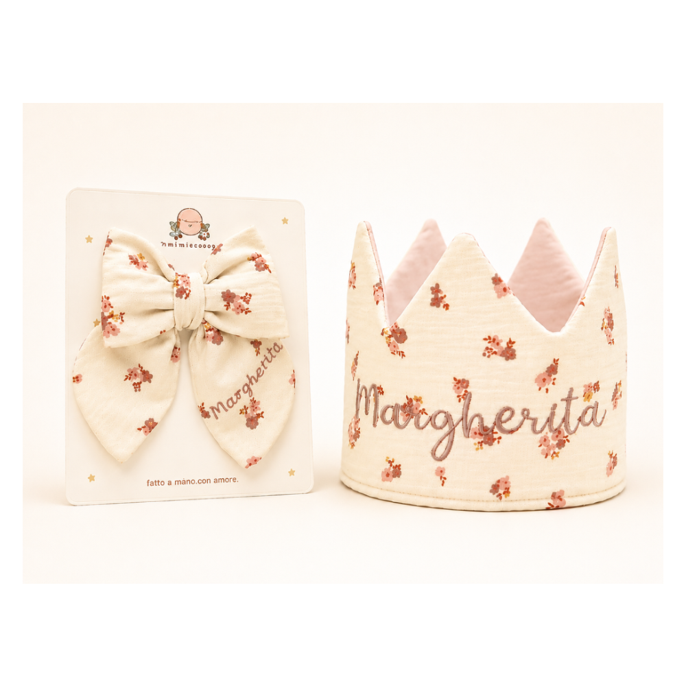 Set Compleanno Personalizzato – Corona & Fiocco