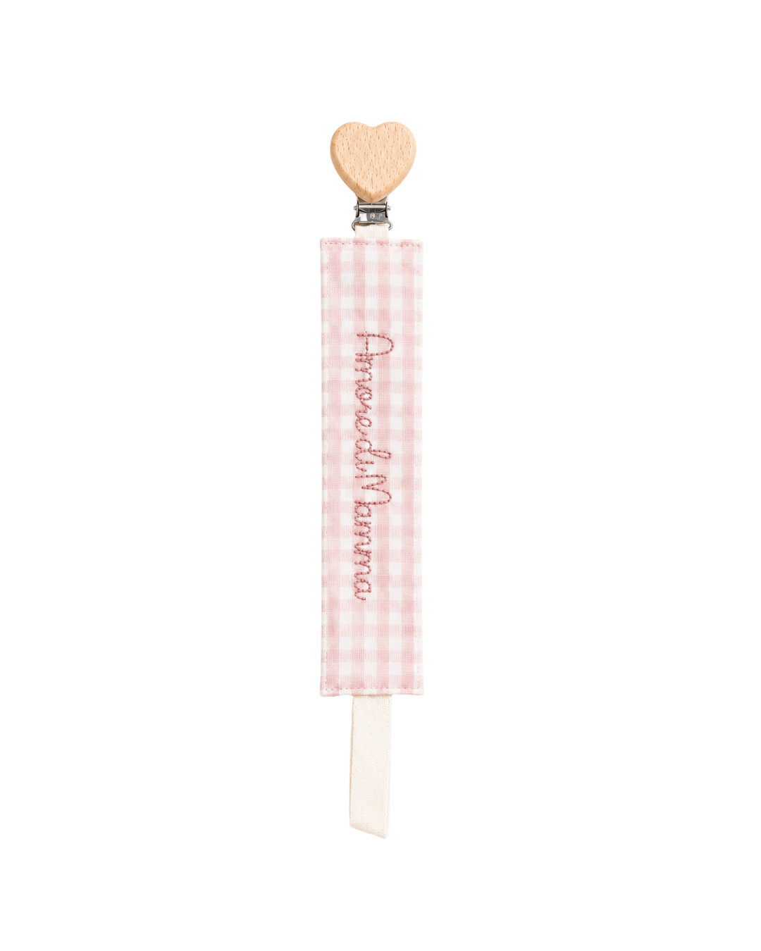 PORTACIUCCIO QUADRETTI ROSA E PANNA